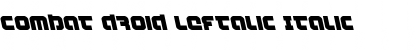 Download Combat Droid Leftalic Font Download Combat Droid Leftalic Font