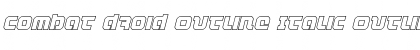 Download Combat Droid Outline Italic Font Download Combat Droid Outline Italic Font