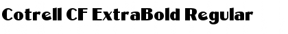 Download Cotrell CF ExtraBold Font Download Cotrell CF ExtraBold Font