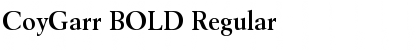 Download CoyGarr BOLD Font Download CoyGarr BOLD Font