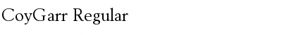 Download CoyGarr Font Download CoyGarr Font