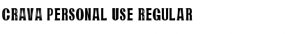 Download CRAVA Personal Use Font Download CRAVA Personal Use Font