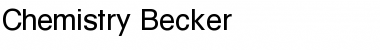 Download Chemistry Becker Font Download Chemistry Becker Font
