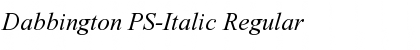 Download Dabbington PS-Italic Font Download Dabbington PS-Italic Font