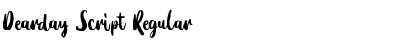Download Dearday Script Font Download Dearday Script Font