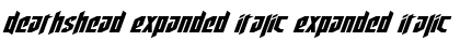 Download Deathshead Expanded Italic Font Download Deathshead Expanded Italic Font