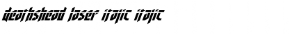 Download Deathshead Laser Italic Font Download Deathshead Laser Italic Font
