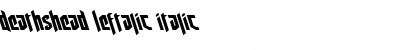 Download Deathshead Leftalic Font Download Deathshead Leftalic Font