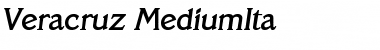 Download Veracruz-MediumIta Font Download Veracruz-MediumIta Font