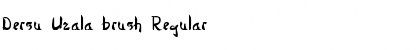 Download Dersu Uzala brush Font Download Dersu Uzala brush Font