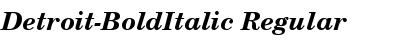 Download Detroit-BoldItalic Font Download Detroit-BoldItalic Font