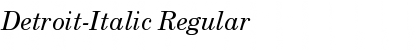 Download Detroit-Italic Font Download Detroit-Italic Font