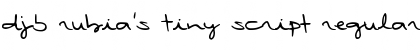 Download DJB Rubia's Tiny Script Font Download DJB Rubia's Tiny Script Font