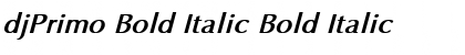 Download djPrimo Bold Italic Font Download djPrimo Bold Italic Font