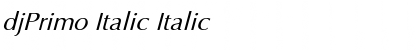 Download djPrimo Italic Font Download djPrimo Italic Font
