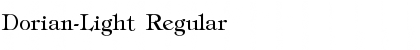 Download Dorian-Light Font Download Dorian-Light Font