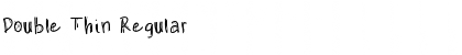 Download Double Thin Font Download Double Thin Font
