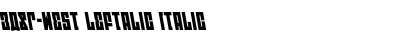 Download EAST-west Leftalic Font Download EAST-west Leftalic Font