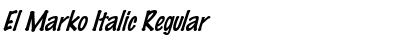 Download El Marko Italic Font Download El Marko Italic Font