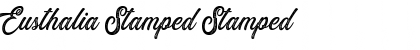 Download Eusthalia Stamped Font Download Eusthalia Stamped Font
