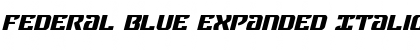 Download Federal Blue Expanded Italic Font Download Federal Blue Expanded Italic Font