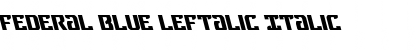 Download Federal Blue Leftalic Font Download Federal Blue Leftalic Font