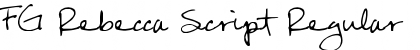 Download FG Rebecca Script Font Download FG Rebecca Script Font