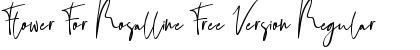 Download Flower For Rosalline Free Version Font Download Flower For Rosalline Free Version Font