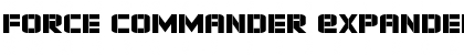 Download Force Commander Expanded Font Download Force Commander Expanded Font