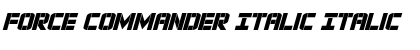 Download Force Commander Italic Font Download Force Commander Italic Font