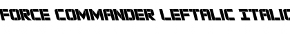 Download Force Commander Leftalic Font Download Force Commander Leftalic Font
