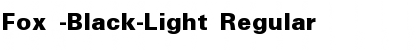 Download Fox -Black-Light Font Download Fox -Black-Light Font
