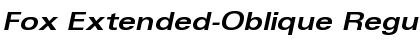 Download Fox Extended-Oblique Regular Font Download Fox Extended-Oblique Regular Font
