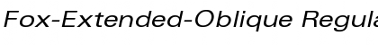 Download Fox-Extended-Oblique Font Download Fox-Extended-Oblique Font