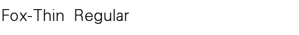 Download Fox-Thin Font Download Fox-Thin Font