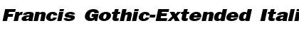 Download Francis Gothic-Extended Font Download Francis Gothic-Extended Font