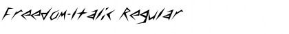 Download Freedom-Italic Font Download Freedom-Italic Font