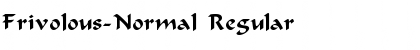 Download Frivolous-Normal Font Download Frivolous-Normal Font