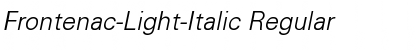 Download Frontenac-Light-Italic Font Download Frontenac-Light-Italic Font