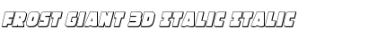 Download Frost Giant 3D Italic Font Download Frost Giant 3D Italic Font