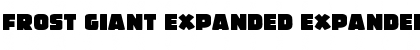 Download Frost Giant Expanded Font Download Frost Giant Expanded Font