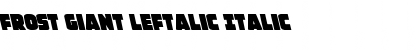 Download Frost Giant Leftalic Font Download Frost Giant Leftalic Font