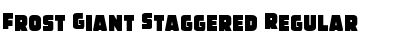 Download Frost Giant Staggered Font Download Frost Giant Staggered Font