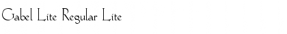 Download Gabel Lite Font Download Gabel Lite Font