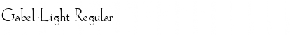 Download Gabel-Light Font Download Gabel-Light Font