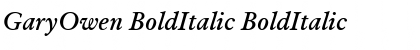 Download GaryOwen BoldItalic Font Download GaryOwen BoldItalic Font