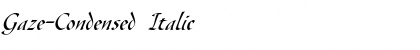 Download Gaze-Condensed Font Download Gaze-Condensed Font