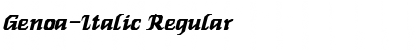 Download Genoa-Italic Font Download Genoa-Italic Font