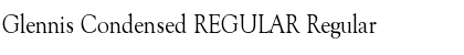 Download Glennis Condensed REGULAR Font Download Glennis Condensed REGULAR Font
