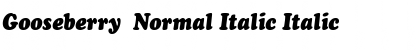 Download Gooseberry Normal Italic Font Download Gooseberry Normal Italic Font